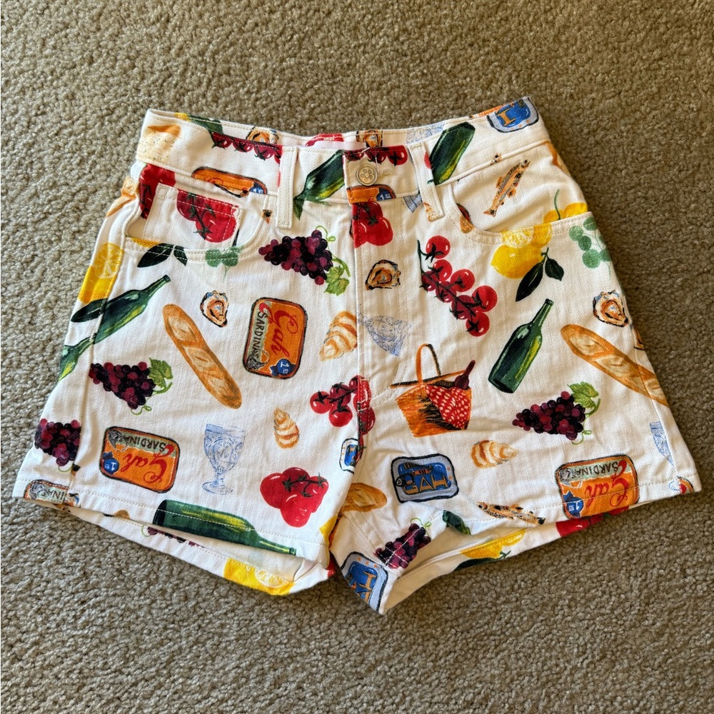 Lisa Says Gah Picnic Print Shorts